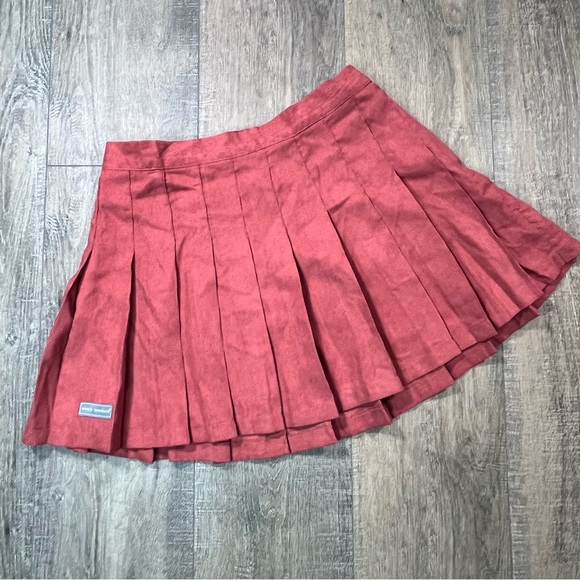 NWT Simply Southern Spice Pleated Mini Skirt Sz Medium - Picture 1 of 8